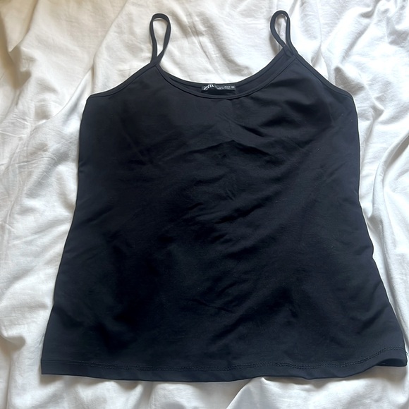 ZARA POLYAMIDE SPAGHETTI STRAP CAMISOLE - Picture 2 of 4